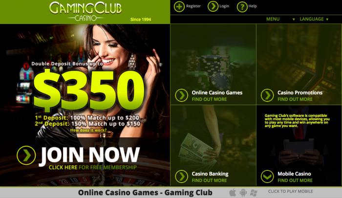 gaming club casino accueil