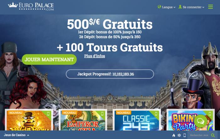 europalace casino accueil