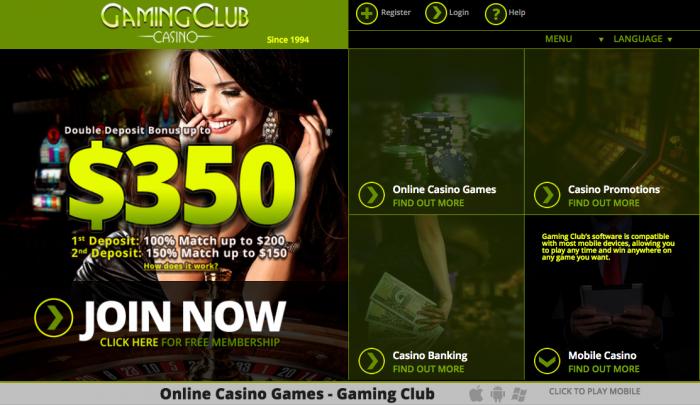 gaming club casino accueil