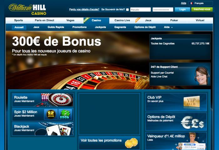 william hill casino accueil